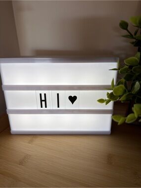 Mini Lightbox / Cinemabox with Changeable Letters and Symbols